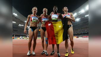 Belgian women's relay quartet receive 2008 Olympic gold medals after Russian sprinter fails doping test