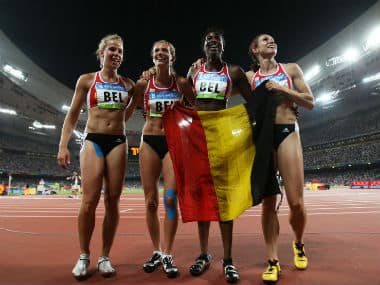 Belgian women's relay quartet receive 2008 Olympic gold medals after Russian sprinter fails doping test