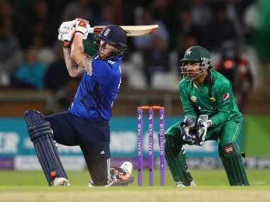Ben Stokes in action against Pakistan in the fourth ODI. Getty