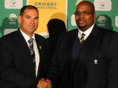 File photo of CSA President Chris Nenzani with Russell Domingo. Getty