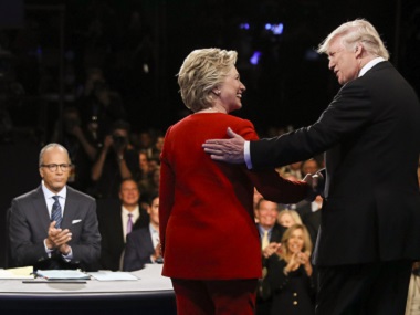 Donald Trump vs Hillary Clinton: Democrat holds edge after the first round Donald Trump vs Hillary Clinton: Democrat holds edge after the first round