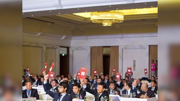 AFC congress to elect Fifa council representative ends in 20 minutes after protest vote