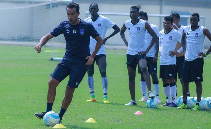 Delhi Dynamos players in training. Image courtesy: Facebook/@DelhiDynamosFC