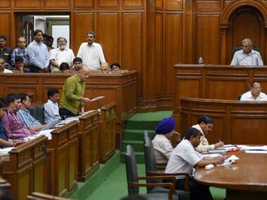 Ruckus in Delhi Assembly as suspended AAP leader Kapil Mishra, BJP MLA Manjinder Singh Sirsa marshalled out