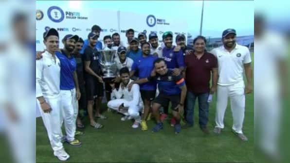 India Blue ride on Ravindra Jadeja's heroics to clinch Duleep trophy title in style
