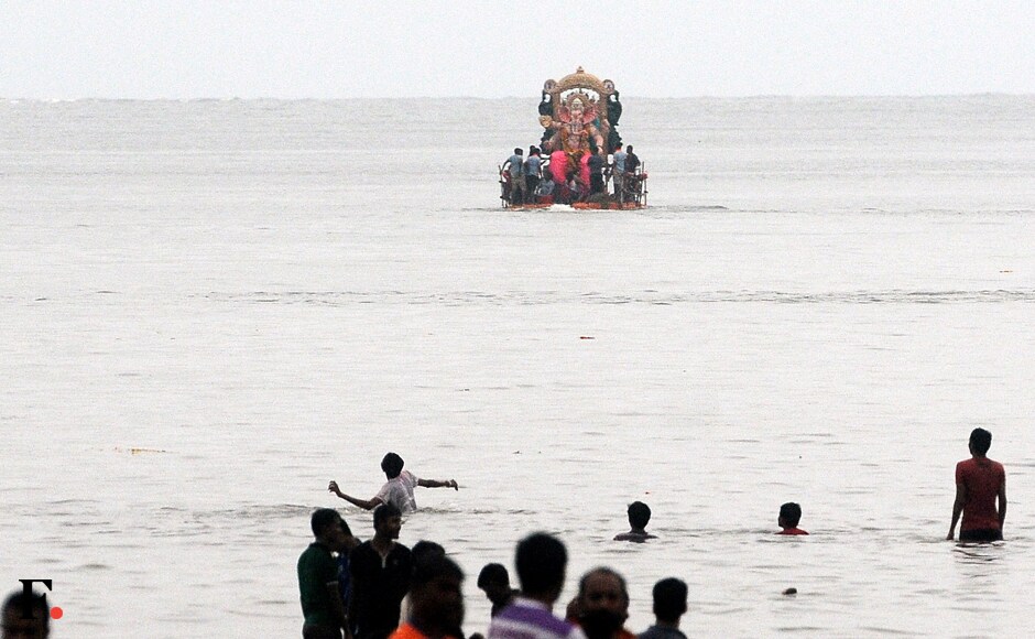 The popular immersion points for the large idols are the Arabian Sea, the Sanjay Gandhi National Park, the various beaches and creeks in Mumbai, scores of artificial water bodies created by the BMC for immersion, lakes, wells and ponds. Sachin Gokhale/Firstpost The popular immersion points for the large idols are the Arabian Sea, the Sanjay Gandhi National Park, the various beaches and creeks in Mumbai, scores of artificial water bodies created by the BMC for immersion, lakes, wells and ponds. Sachin Gokhale/Firstpost
