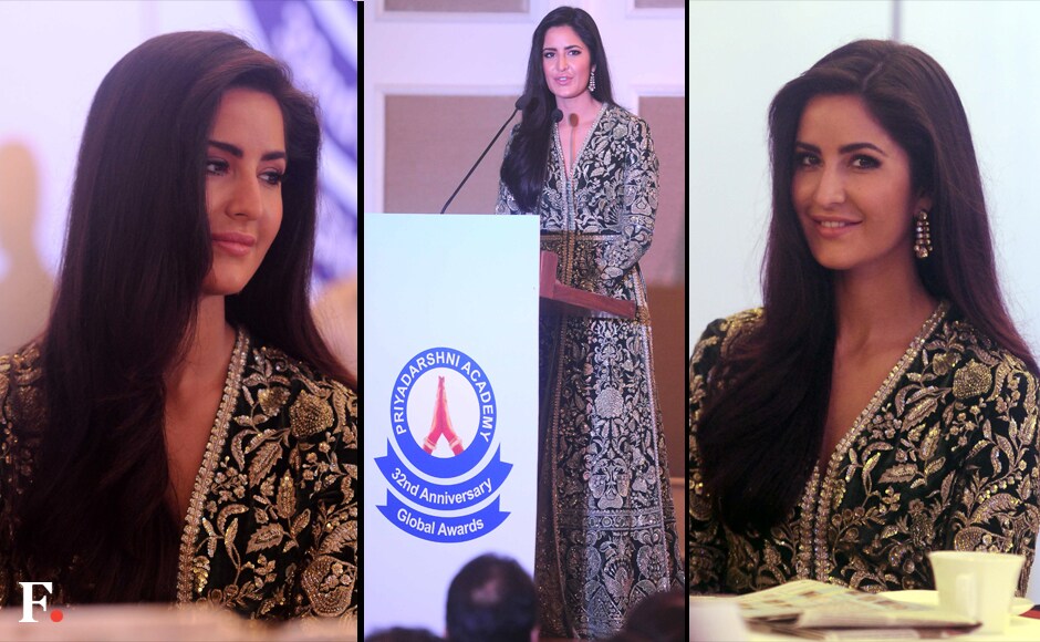 Katrina Kaif looked stunning in a Sabyasachi designed green ensemble. Sachin Gokhale/Firstpost Katrina Kaif looked stunning in a Sabyasachi designed green ensemble. Sachin Gokhale/Firstpost