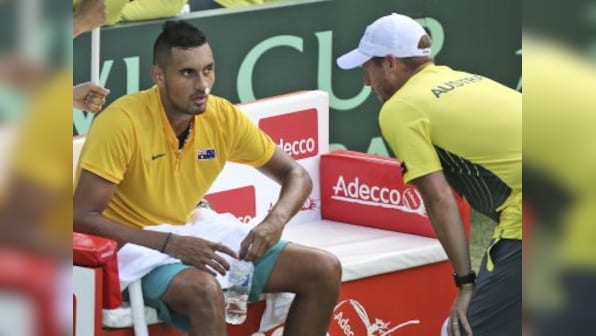Davis Cup: Nick Kyrgios, Bernard Tomic complete straight set wins to give Australia 2-0 lead over Slovakia