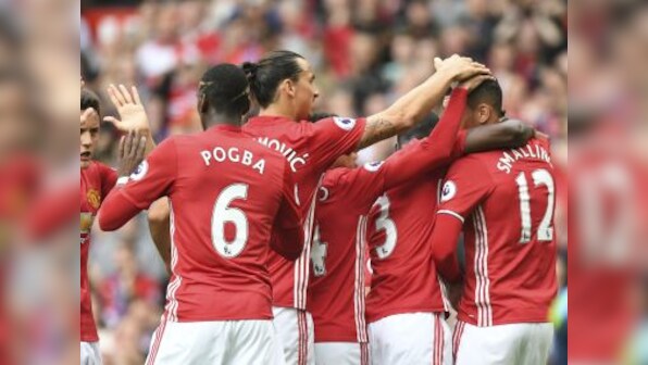 Manchester United trounce Leicester City as Paul Pogba opens Premier League account
