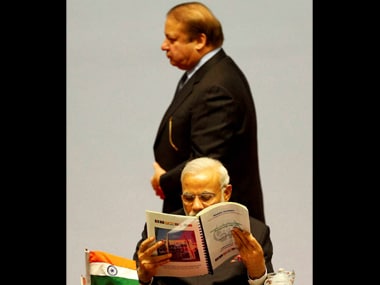 Prime Minister Narendra Modi and his Pakistani counterpart Nawaz Sharif. PTI
