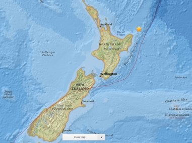 Map depicting where the earthquake originated. Courtesy: USGS