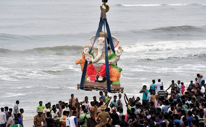 Ahmedabad, Chennai bid adieu to Ganpati as the 10-day-long festival approaches its end