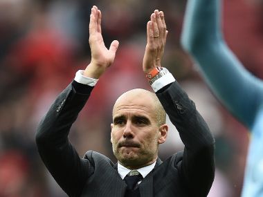 Manchester City manager Pep Guardiola defended goalkeeper Claudio Bravo despite his howler. AFP