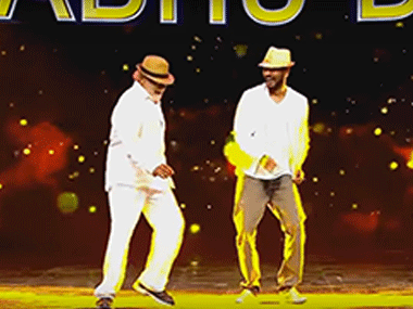 Watch: Prabhu Deva matches steps with his father on dance reality show Watch: Prabhu Deva matches steps with his father on dance reality show