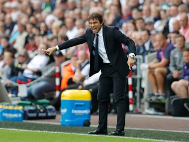 Chelsea manager Antonio Conte at the touchline against Swansea in the Premier League. Reuters