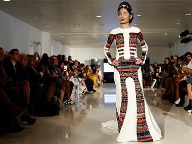Acid attack victim Reshma Qureshi dazzles at the New York Fashion Week
