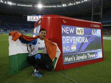 Devendra Jhajharia wins second gold, breaks world record at Rio Paralympics 2016 Devendra Jhajharia wins second gold, breaks world record at Rio Paralympics 2016