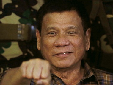 Rodrigo Duterte likens himself to Hitler, says 'happy to slaughter' drug addicts in Philippines Rodrigo Duterte likens himself to Hitler, says 'happy to slaughter' drug addicts in Philippines