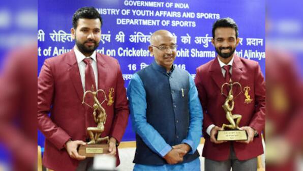 Rohit Sharma, Ajinkya Rahane honoured with Arjuna Award ahead of India-New Zealand Tests