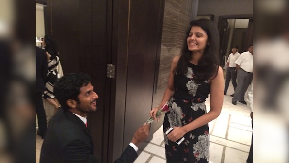 It's love all: Saketh Myneni proposes to girlfriend at Davis Cup dinner