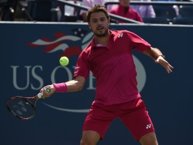 Stan Wawrinka in action against Illya Marchenko. AFP