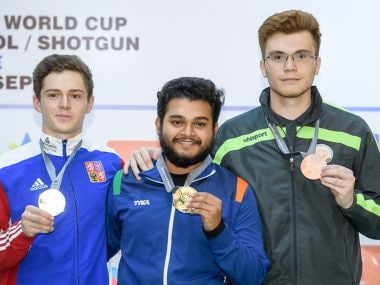 Gold medalist Subhankar Pramanick of India. ISSF Website