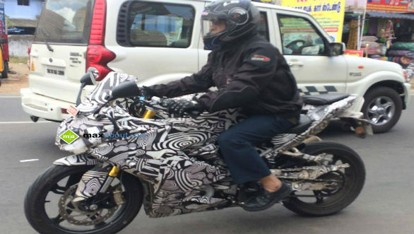 Spied: TVS Akula 310 caught testing in India again Spied: TVS Akula 310 caught testing in India again