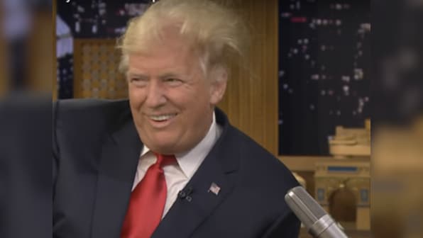 Jimmy Fallon put Donald Trump s hair to the test did it pass