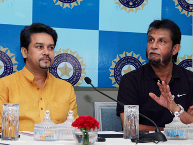 Anurag Thakur slams Sandeep Patil for spilling beans about Sachin Tendulkar, MS Dhoni Anurag Thakur slams Sandeep Patil for spilling beans about Sachin Tendulkar, MS Dhoni