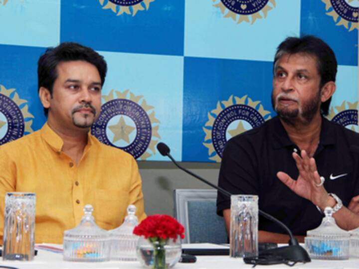 Anurag Thakur slams Sandeep Patil for spilling beans about Sachin Tendulkar, MS Dhoni Anurag Thakur slams Sandeep Patil for spilling beans about Sachin Tendulkar, MS Dhoni