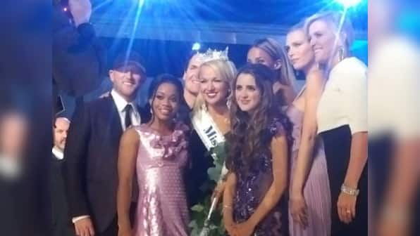 Miss America - 1 Trump - 0; this year's national beauty pageant takes on a more political note