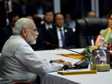 PM Modi at East Asia Summit. PTI