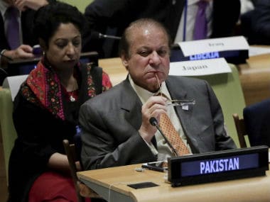 Pakistan PM Nawaz Sharif at the UNGA. AP