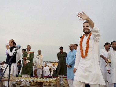 Congress vice-president Rahul Gandhi in Uttar Pradesh. PTI