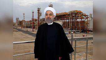 Iran's President Hassan Rouhani faces protests at site of deadly mine collapse