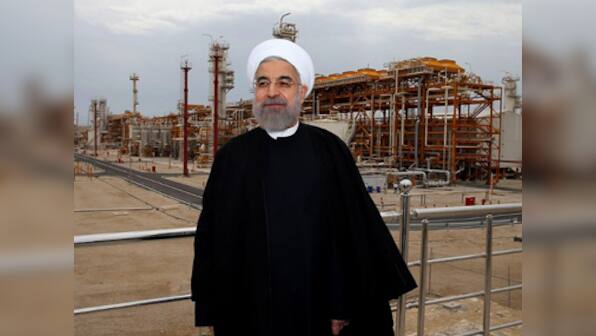 Iran's President Hassan Rouhani faces protests at site of deadly mine collapse