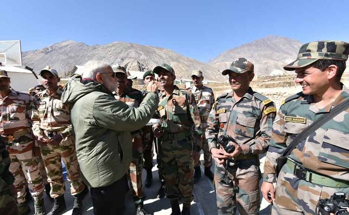 PM Modi celebrates Diwali with jawans near Indo-Tibet border