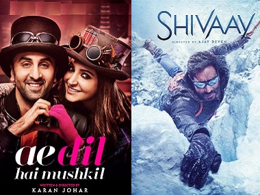 Ae Dil Hai Mushkil vs Shivaay: Karan Johar film wins at the box office by small margin Ae Dil Hai Mushkil vs Shivaay: Karan Johar film wins at the box office by small margin
