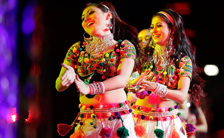 Dancers perform during a charity event hosted by the Republican Hindu Coalition on Saturday in Edison, New Jersey. AP Dancers perform during a charity event hosted by the Republican Hindu Coalition on Saturday in Edison, New Jersey. AP