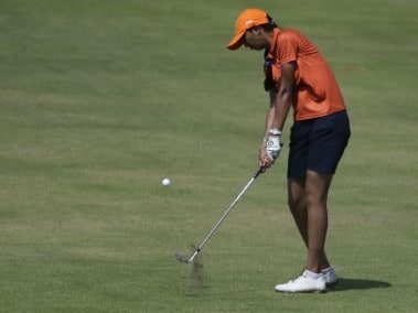 File photo of Aditi Ashok of India. AP