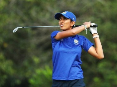 File photo of Aditi Ashok of India. Getty