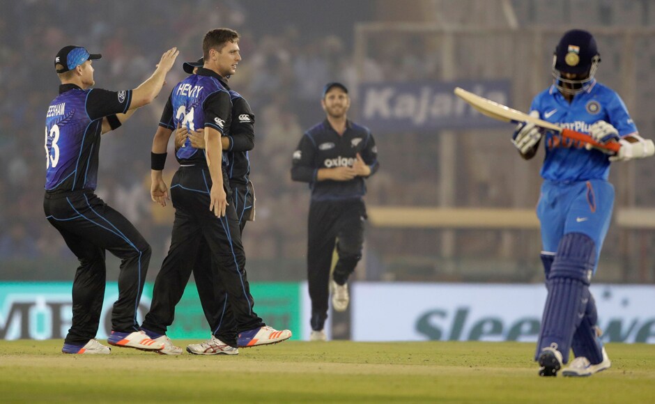 India did not get the best of starts as Ajinkya Rahane made a quick walk back to the pavilion. AP India did not get the best of starts as Ajinkya Rahane made a quick walk back to the pavilion. AP