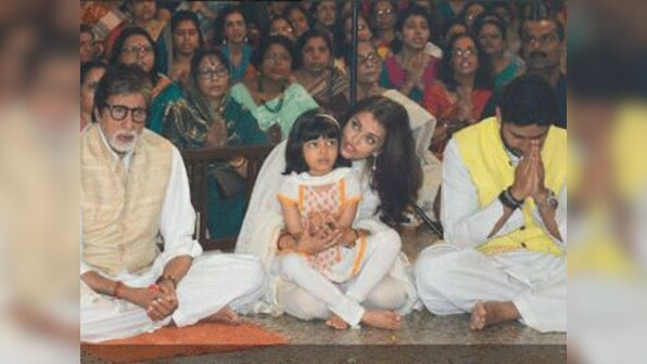 Bachchan family steps out for Durga Puja celebrations in Mumbai pandal