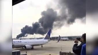 Miami bound American Airlines flight catches fire at Chicago's O'Hare airport before takeoff