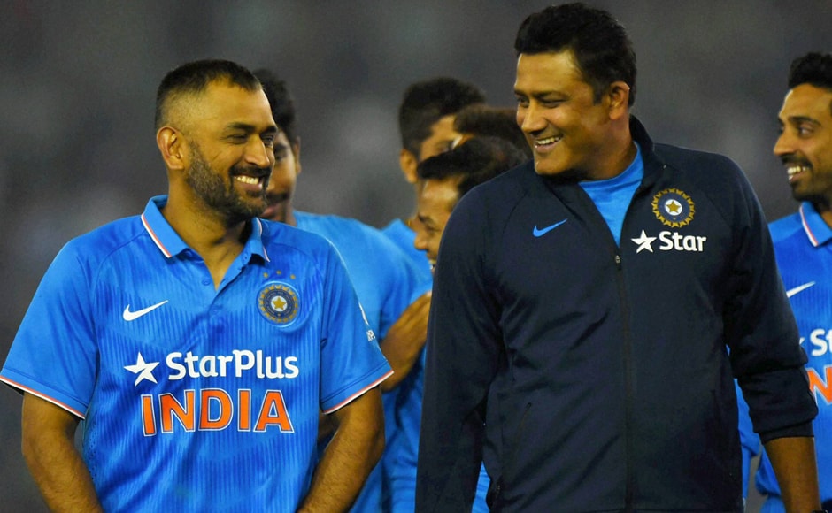 The captain and the coach! Dhoni and Anil Kumble are happy campers after India take a 2-1 lead in India's ODI series against New Zealand. PTI The captain and the coach! Dhoni and Anil Kumble are happy campers after India take a 2-1 lead in India's ODI series against New Zealand. PTI