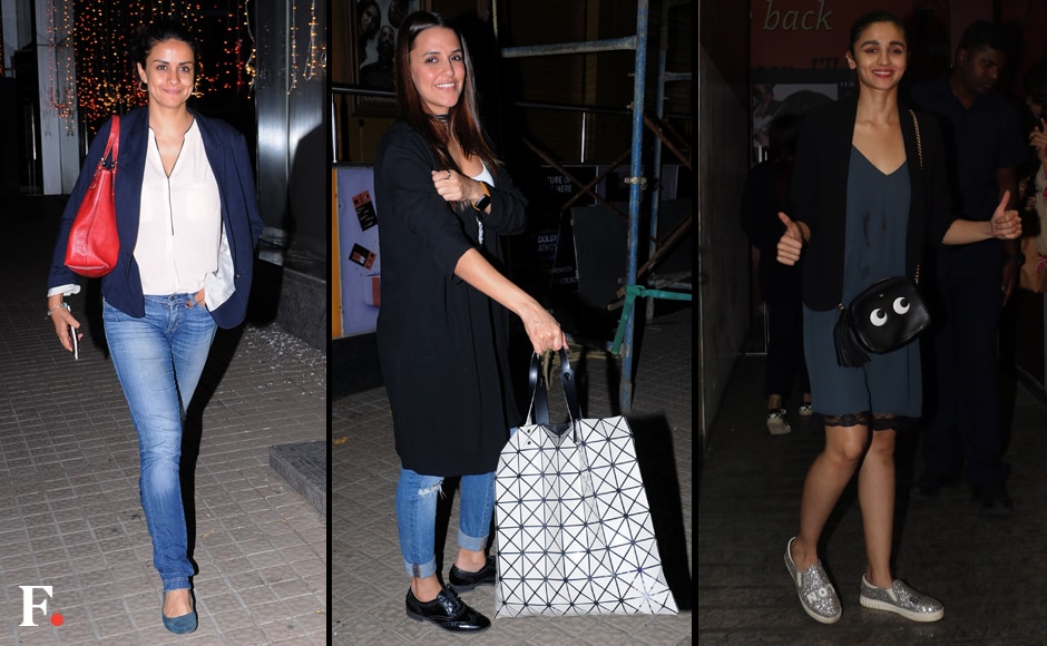 Filmmaker Karan Johar hosted a special screening of his upcoming film Ae Dil Hai Mushkil for the who's who of Bollywood. Gul Panag, Neha Dhupia and Alia Bhatt were spotted at the screening. Sachin Gokhale/Firstpost Filmmaker Karan Johar hosted a special screening of his upcoming film Ae Dil Hai Mushkil for the who's who of Bollywood. Gul Panag, Neha Dhupia and Alia Bhatt were spotted at the screening. Sachin Gokhale/Firstpost