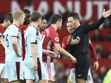 Manchester United assistant manager Rui Faria mocks referee over Ander Herrera red card Manchester United assistant manager Rui Faria mocks referee over Ander Herrera red card