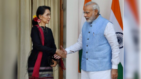India, Myanmar sign three agreements in sectors of power, banking and insurance