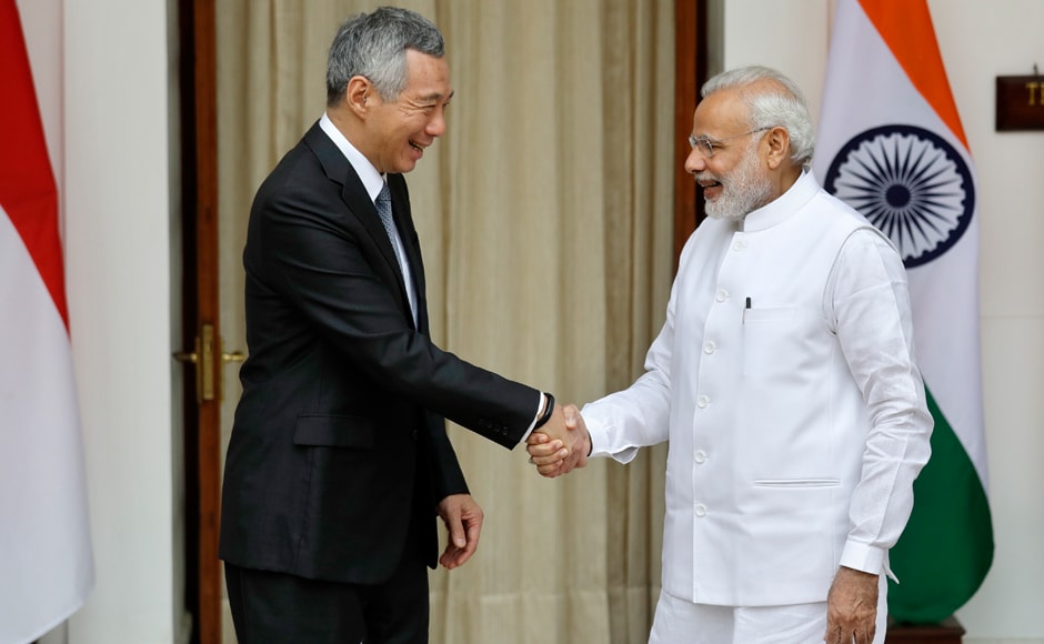 On Tuesday India and Singapore signed three agreements, including two in the area of skill development, following delegation-level talks headed by Prime Minister Narendra Modi and Singapore Premier Lee Hsien Loong, now on visit to Delhi. AP On Tuesday India and Singapore signed three agreements, including two in the area of skill development, following delegation-level talks headed by Prime Minister Narendra Modi and Singapore Premier Lee Hsien Loong, now on visit to Delhi. AP