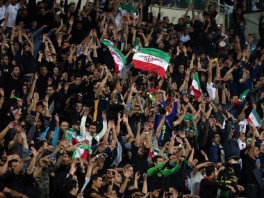 Iran's football supporters. AFP
